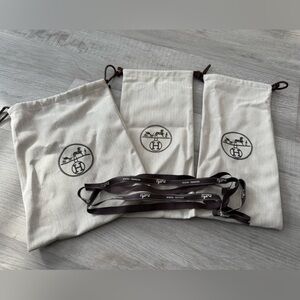 Hermès Dust Bags and Ribbon Set